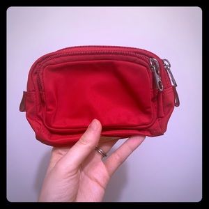 MZ Wallace small red cosmetic pouch